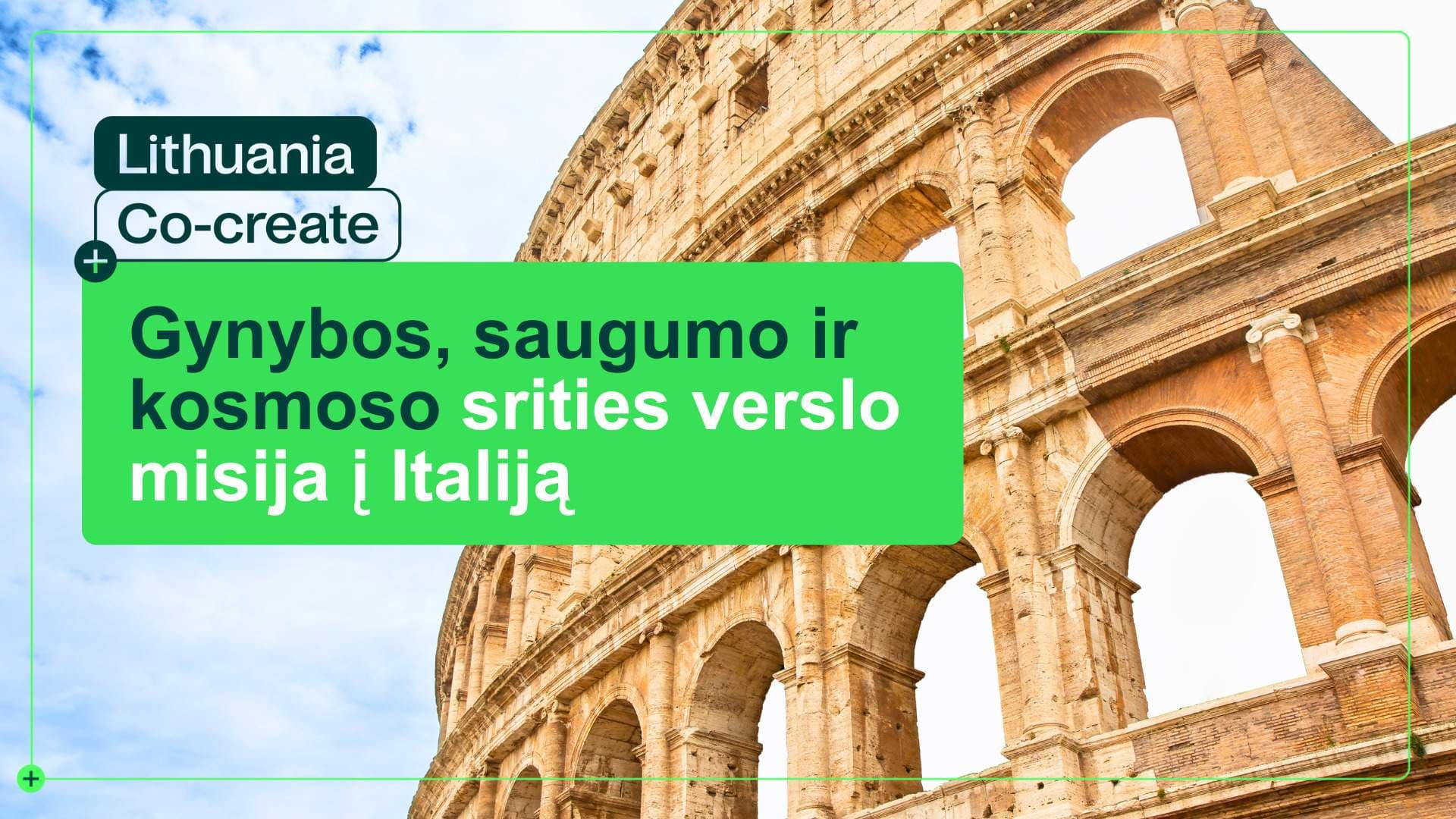 Gynybos, saugumo ir kosmoso srities verslo misija į Italiją