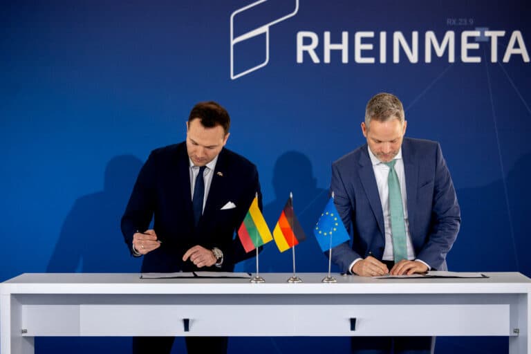 Statybų pradžia Baisogaloje: „Rheinmetall“ kartu su Lietuva stato artilerijos šaudmenų gamyklą