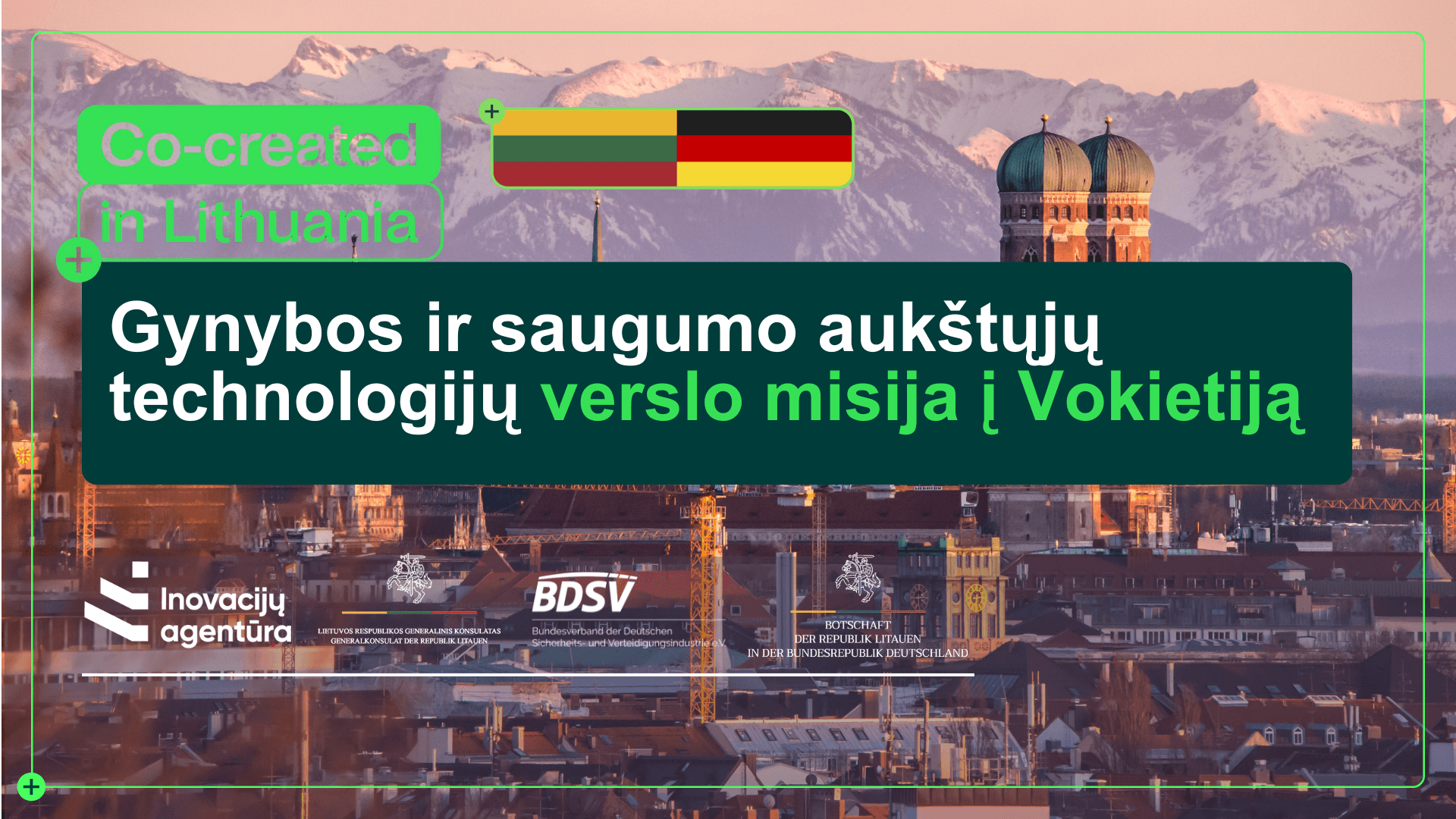 Gynybos ir saugumo aukštųjų technologijų verslo misija į Vokietiją
