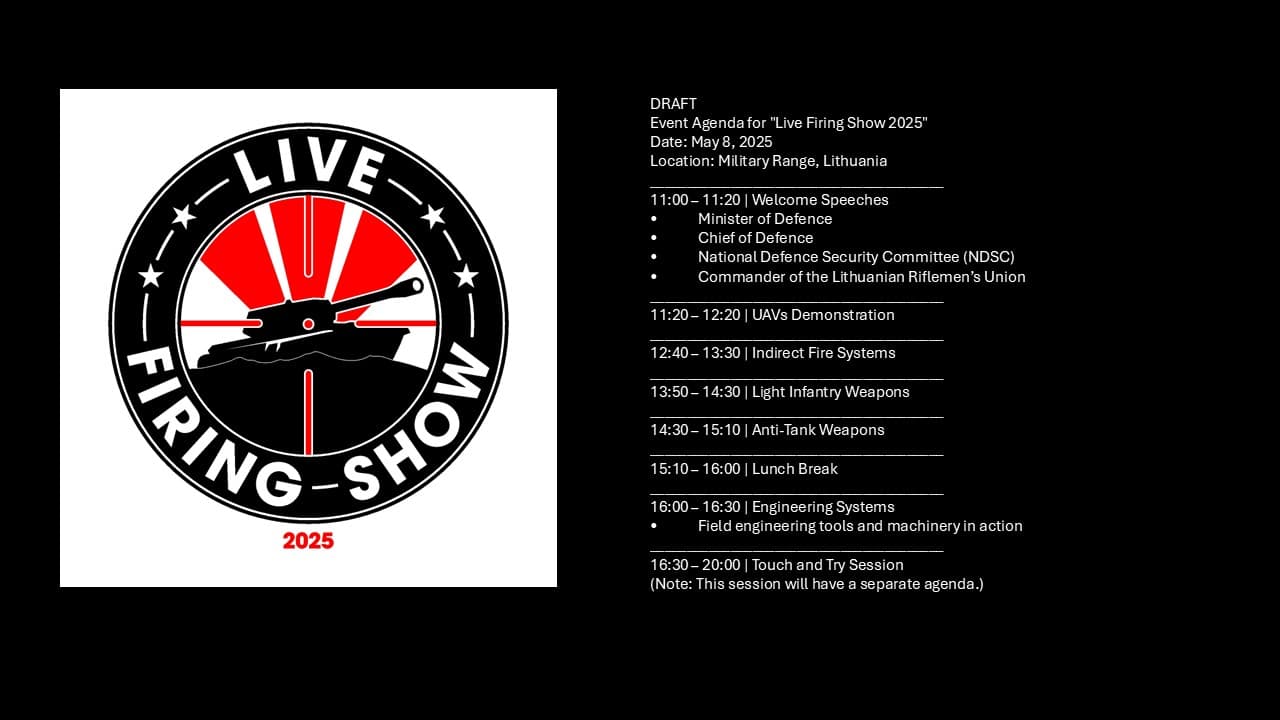 Live Firing Show 2025 program