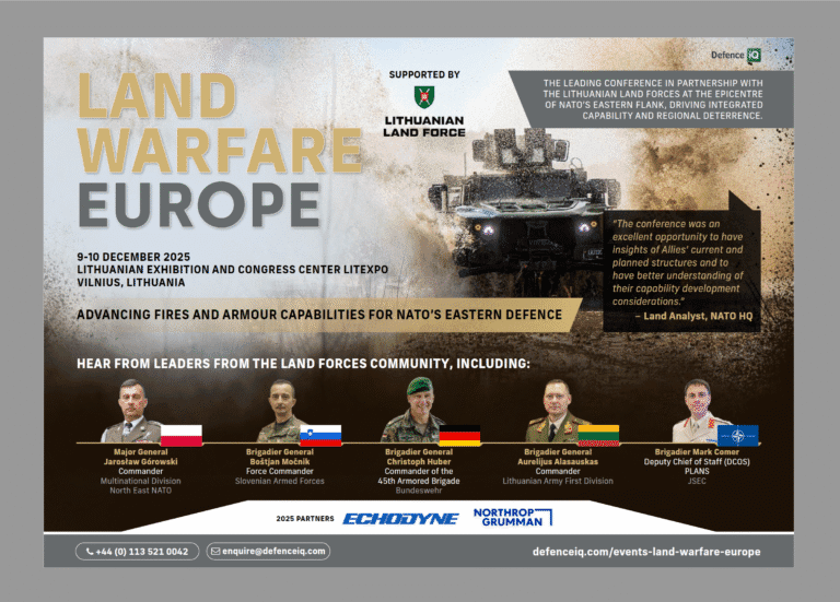 Pristatykite savo gynybos technologijas tarptautinėje konferencijoje LAND WARFARE EUROPE 2025