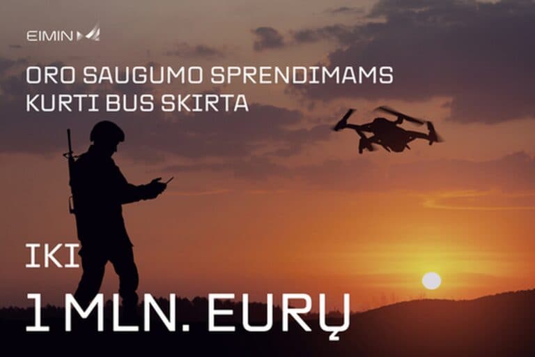 EIMIN: sulaukta 35 pasiūlymų oro erdvės saugumui stiprinti – pradedamas jų vertinimas